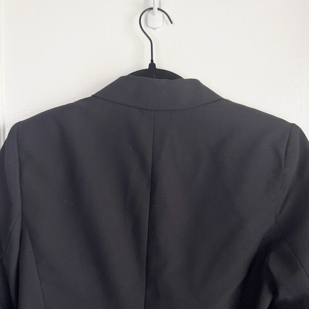J. Crew Classic Bi Stretch Wool Blazer Single Breasted Button Academia 6 Black - Picture 13 of 13